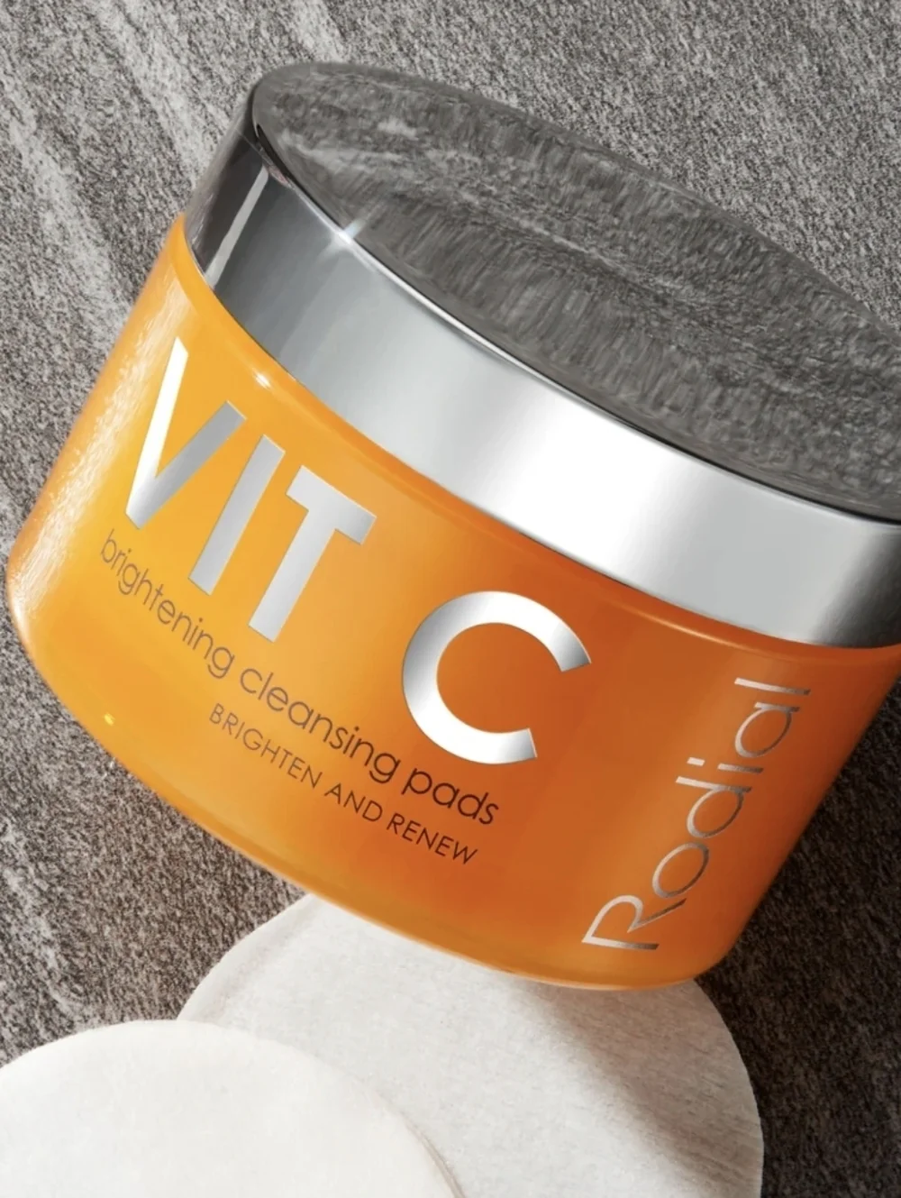 CLEARANCE! Rodial VIT C Brightening Cleansing Pads, Brighten & Renew 50 pads NIB
